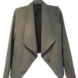 BCBGMAXAZRIA Grey Heather Asymmetrical Jacket - 8